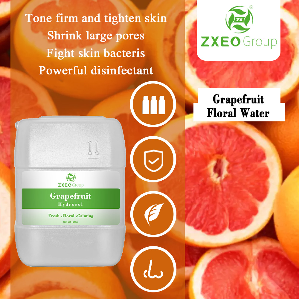 Cosmetic Grade Natural Grapefruit Hydrosol, Grapefruit Peel Hydrosol