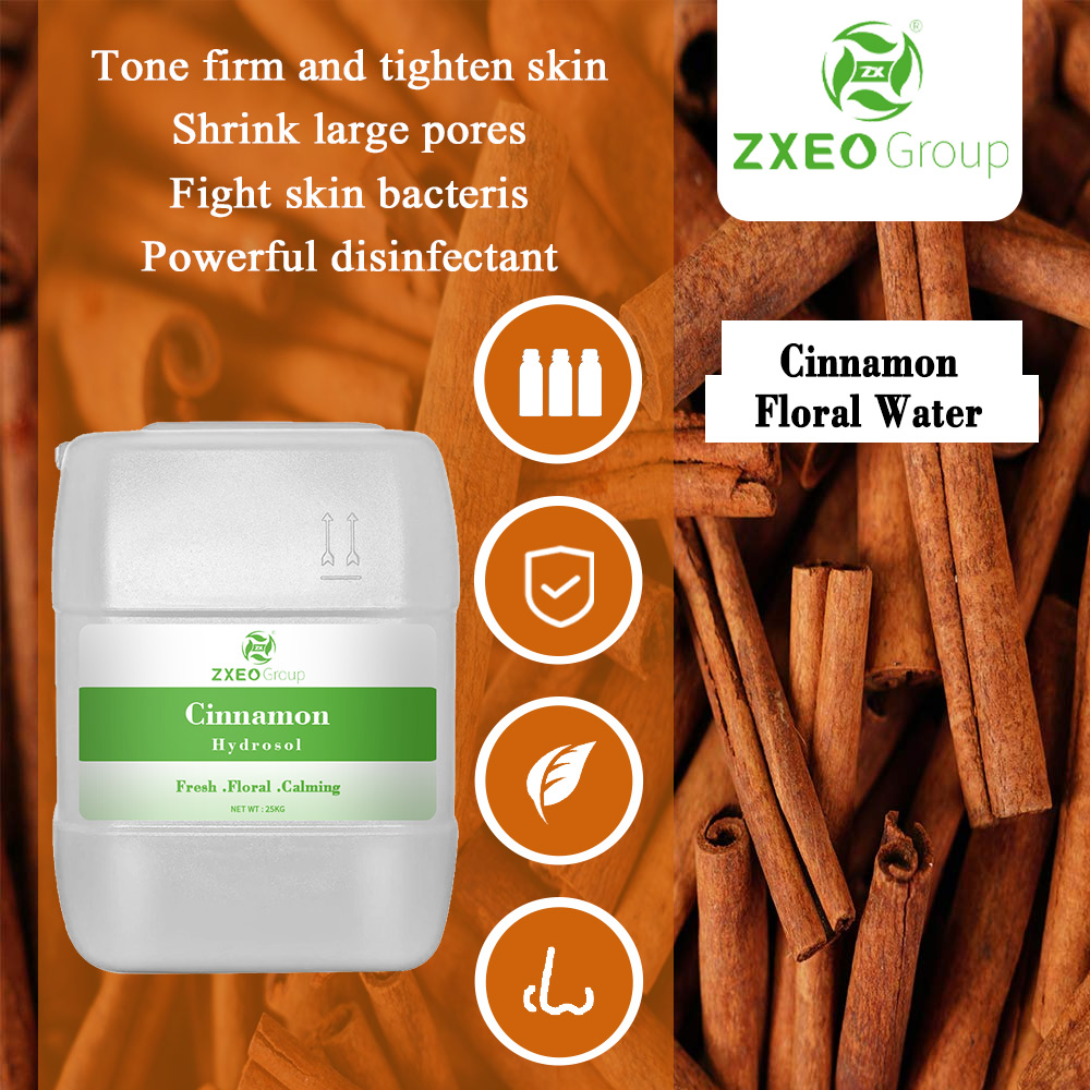 Pure and Organic Cinnamon Hydrosol  Cinnamomum verum Distillate Water