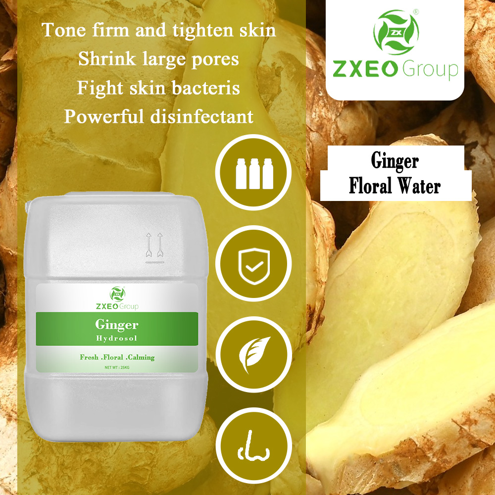 natural ginger root floral water face and body mist spray for skin&hair care