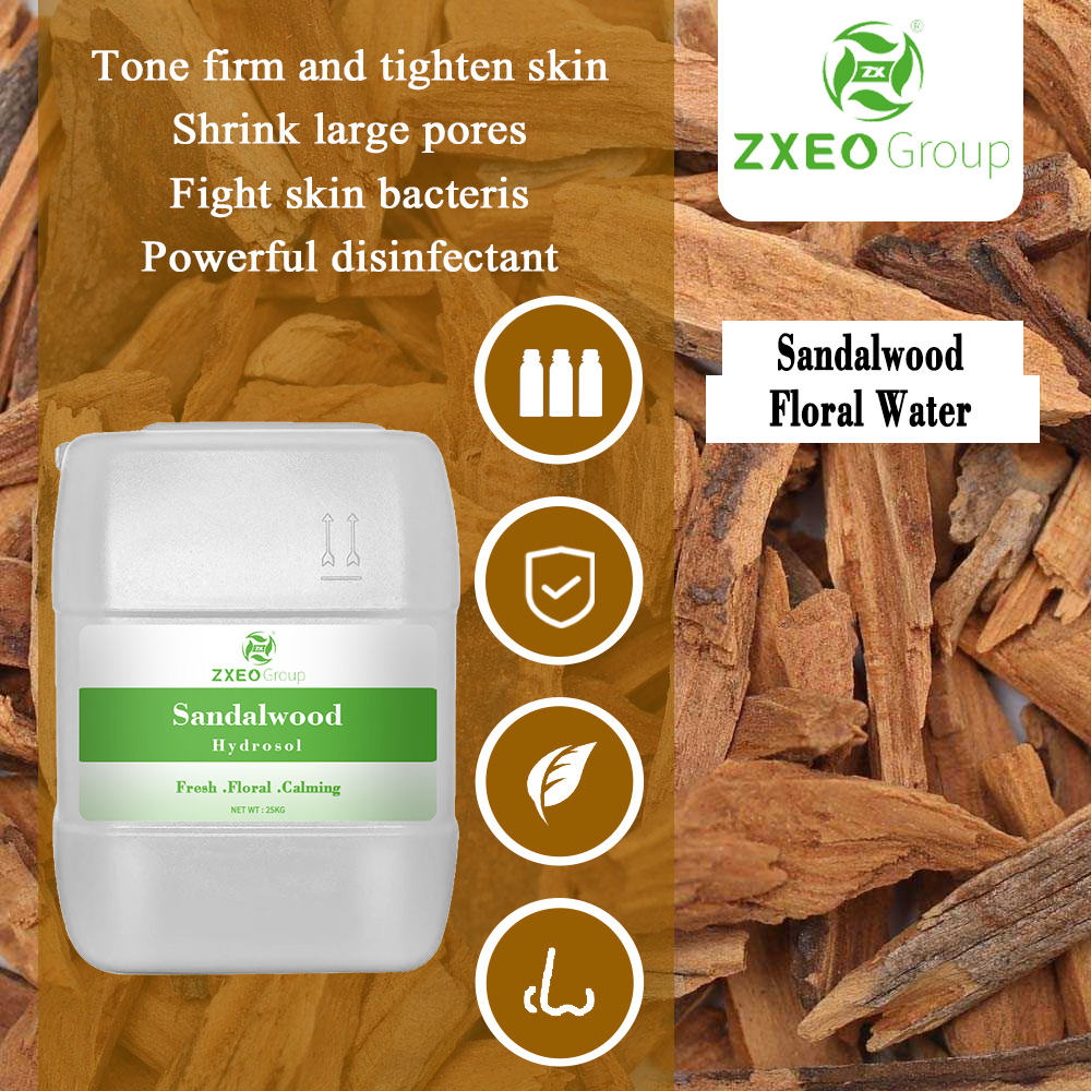 High Quality Sandalwood Hydrosol Cosmetic Use Bulk Wholesale Sandalwood