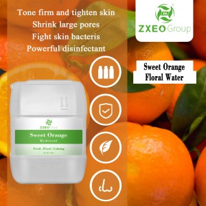 OEM Factory for Hydrosol For Dry Skin - 100% pure natural sweet orange floral water for face body mist spray skin& hair care – Zhongxiang