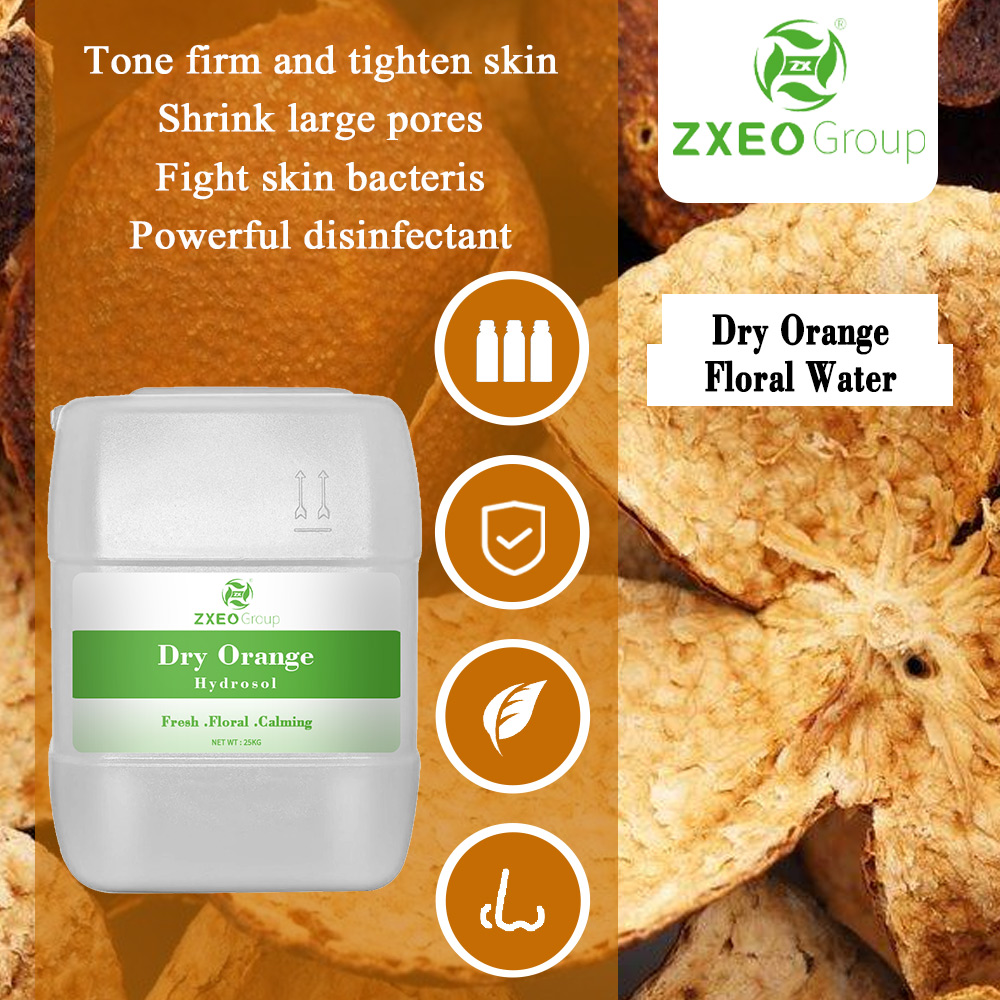 100% Pure and Organic Dry Orange Hydrosol at Bulk Wholesale Prices