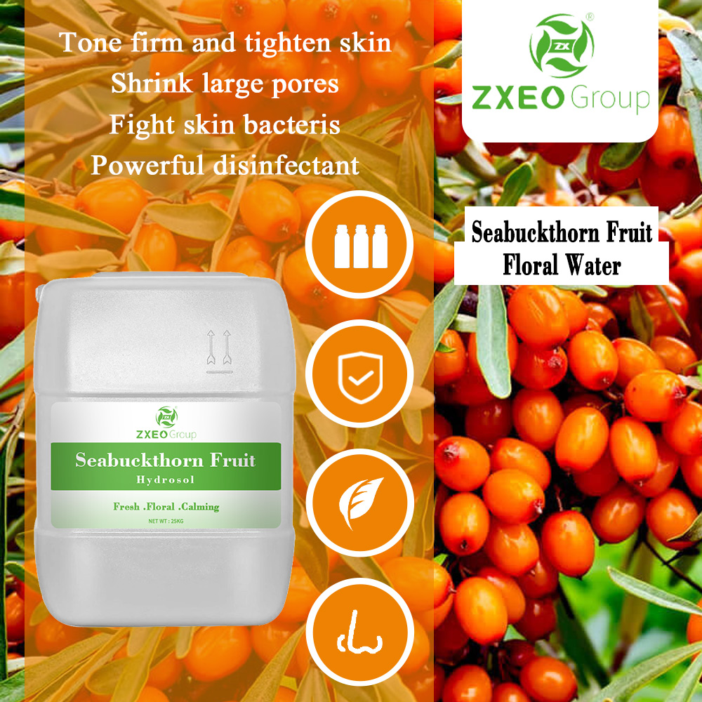 100% Pure and Organic Seabuckthorn Fruit  Hydrosol at Bulk Wholesale Prices