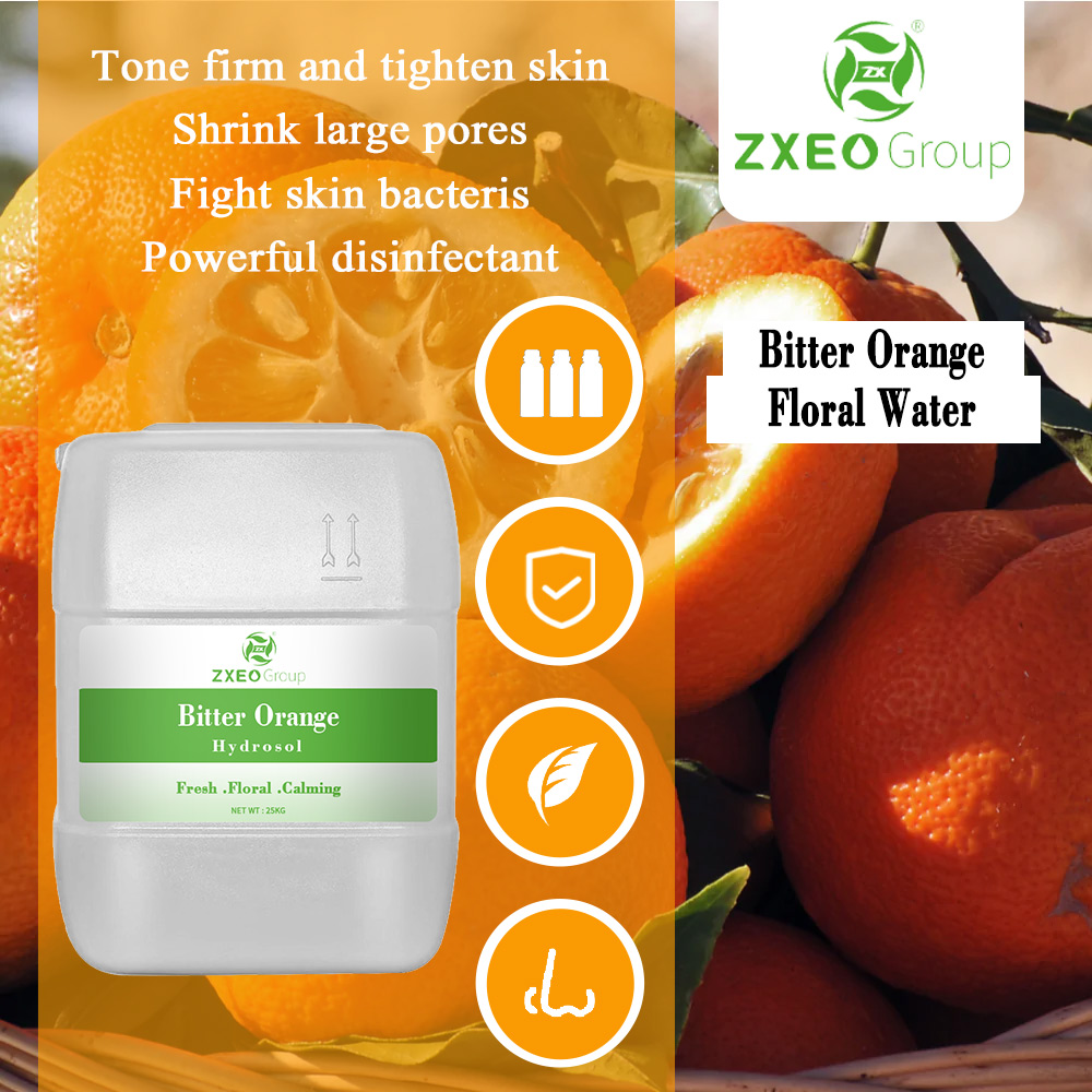 Wholesale 100% pure and natural Bitter Orange Hydrosol for skin care at bulk price
