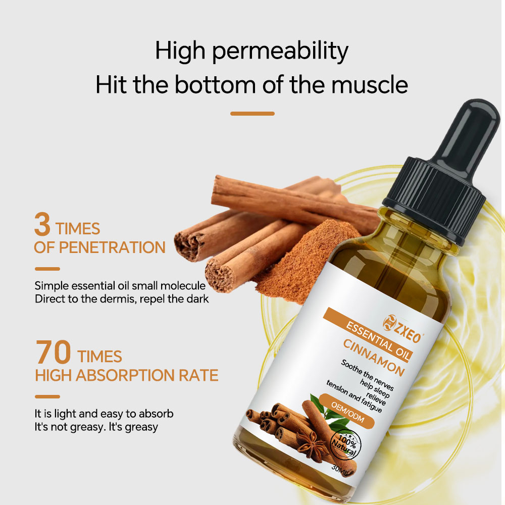 Cosmetic Grade Cinnamon Extract Oil Cinnamon Oil for Body Aromatherapy Diffuser Oil detail pictures