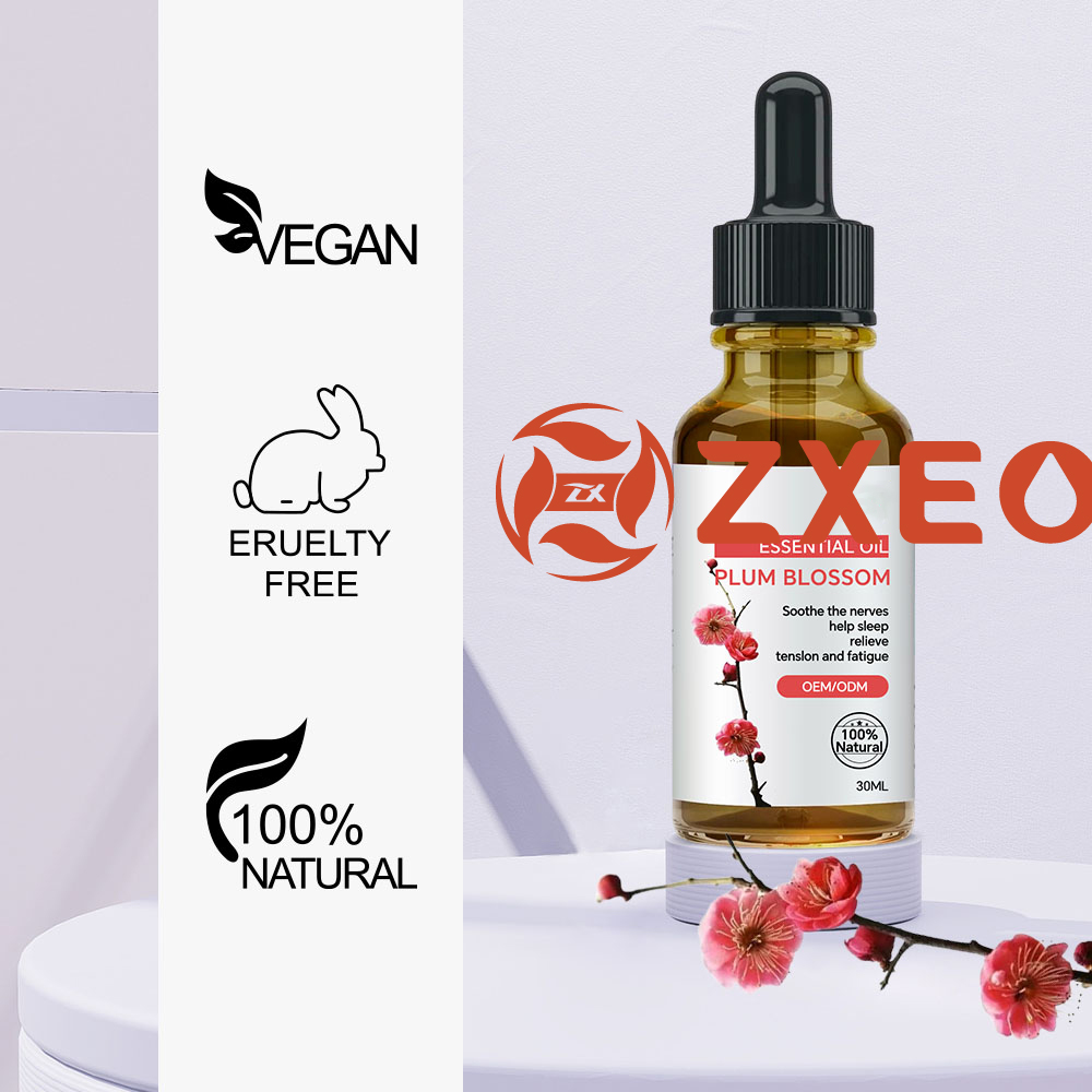 Plum Blossom Essential Oil Aromatherapy Plum Essential Oils for Diffuser Massage detail pictures