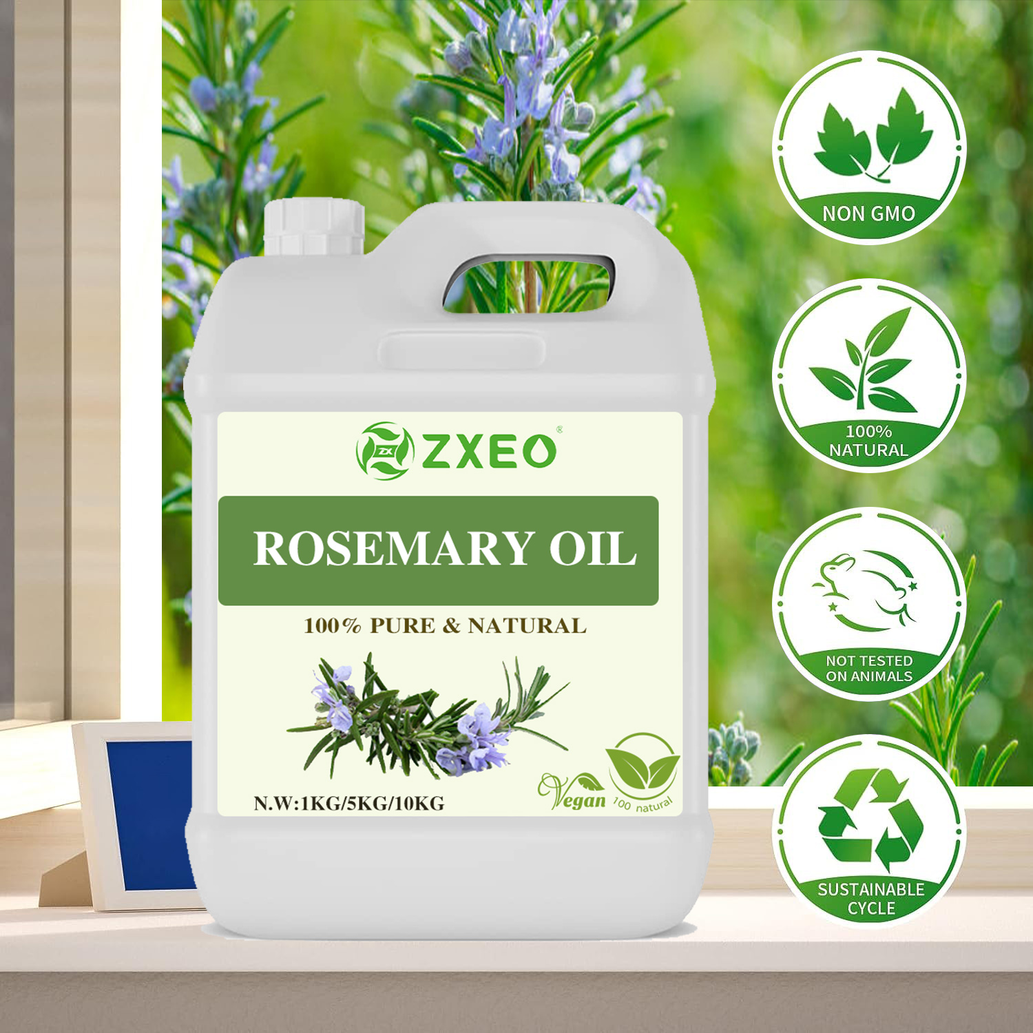 Wholesale Bulk Price Private Label 100% Pure Natural Rosemary Essential Oil detail pictures