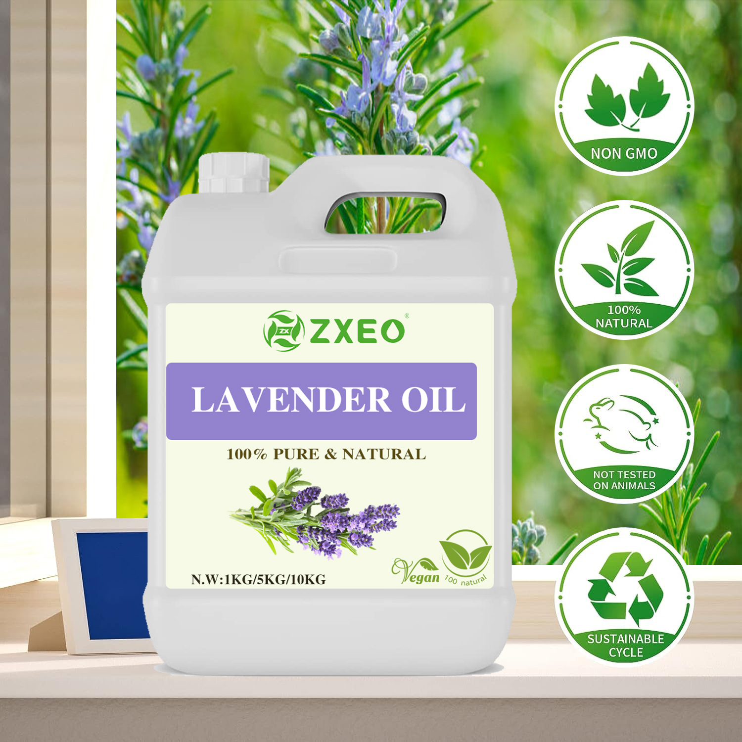 High Quality Essential Lavender Oil 100% Pure Natural Lavender Oil Massage Oil for Making Candle detail pictures