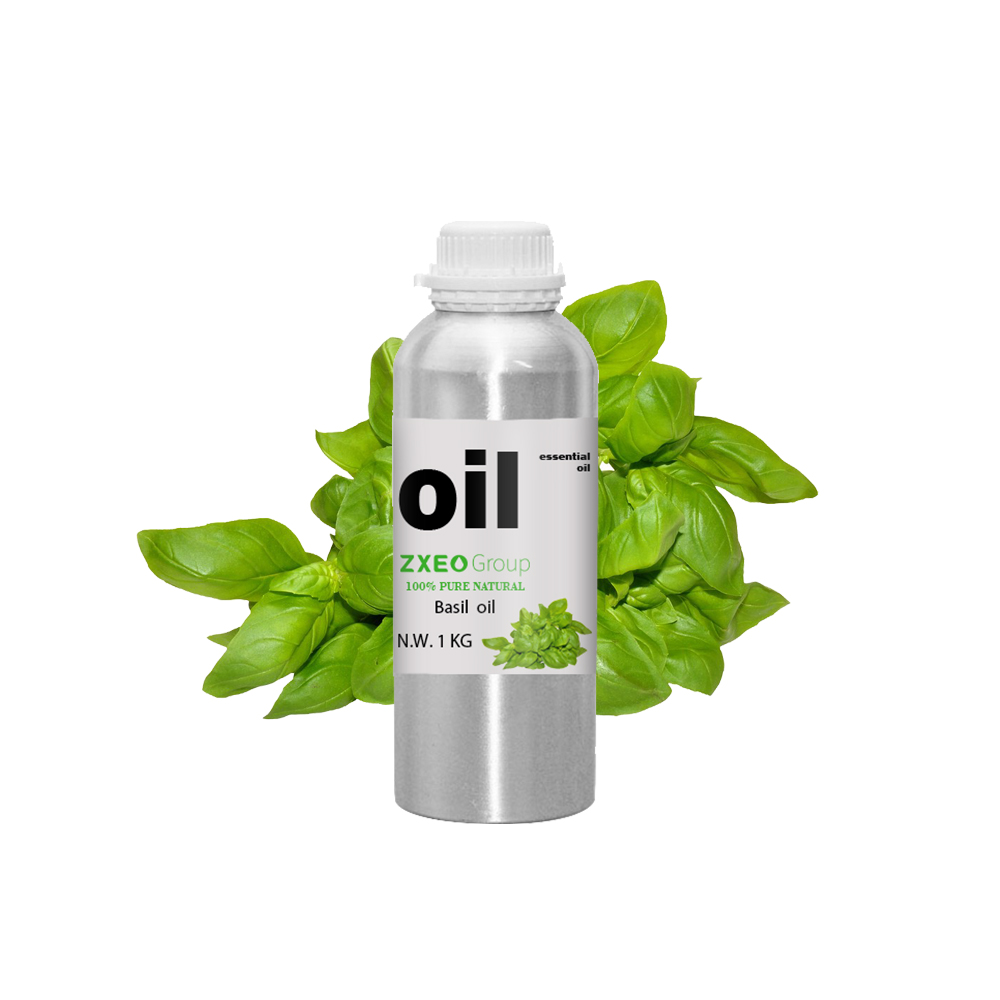 Supply Natural Plant Extract Basil Essential Oil for Aromatic Bulk Price Basil Oil