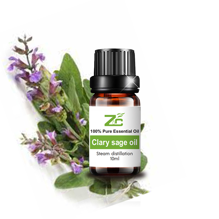 Factory supplier Bulk Pure Organic Clary Sage Essential Oil Cosmetic