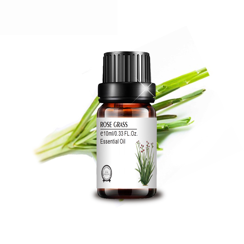 steam distilled wholesale bulk rosegrass oil for diffuser spa body cosmetic