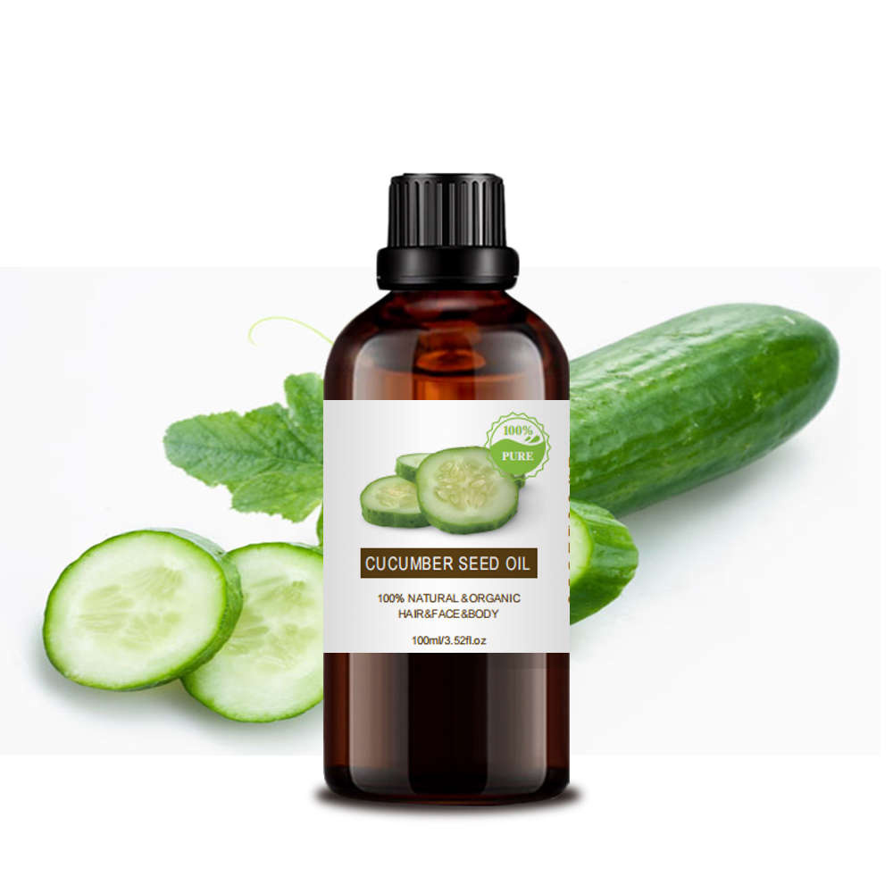 Bulk price pure organic cold pressed  cucumber seed oil for skin care