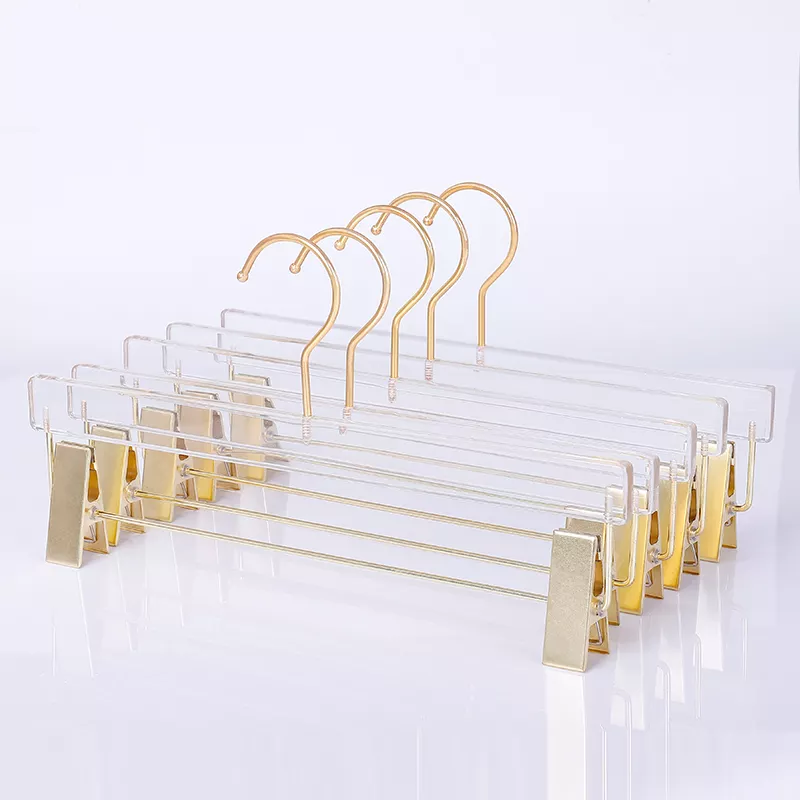  Acrylic Pants Hanger With Copper Clips