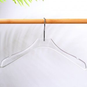 Luxury  transparent acrylic hanger clothes display