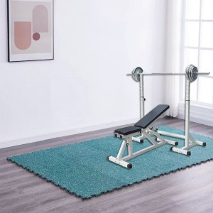 High quality 30cm *30cm rubber mats  for exercise  on the floor