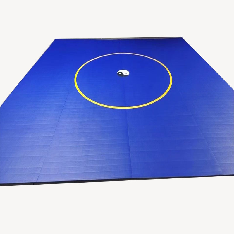 Wholesale Gym Wrestling Mats Factory –  Flexi Vinyl XPE foam grappling roll out mats  – Jiechuang detail pictures