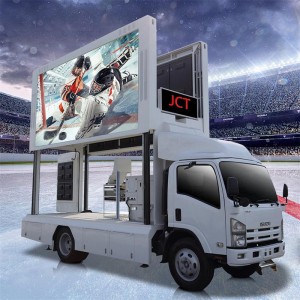 7,5 m lange mobiele led-truck voor 3-zijdig scherm