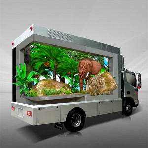 Naked eye 3D screen mobile led truck