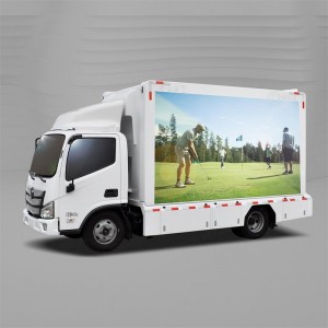 6m long mobile led truck for 3 sides screen