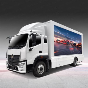 9m long mobile led truck for 3 sides screen