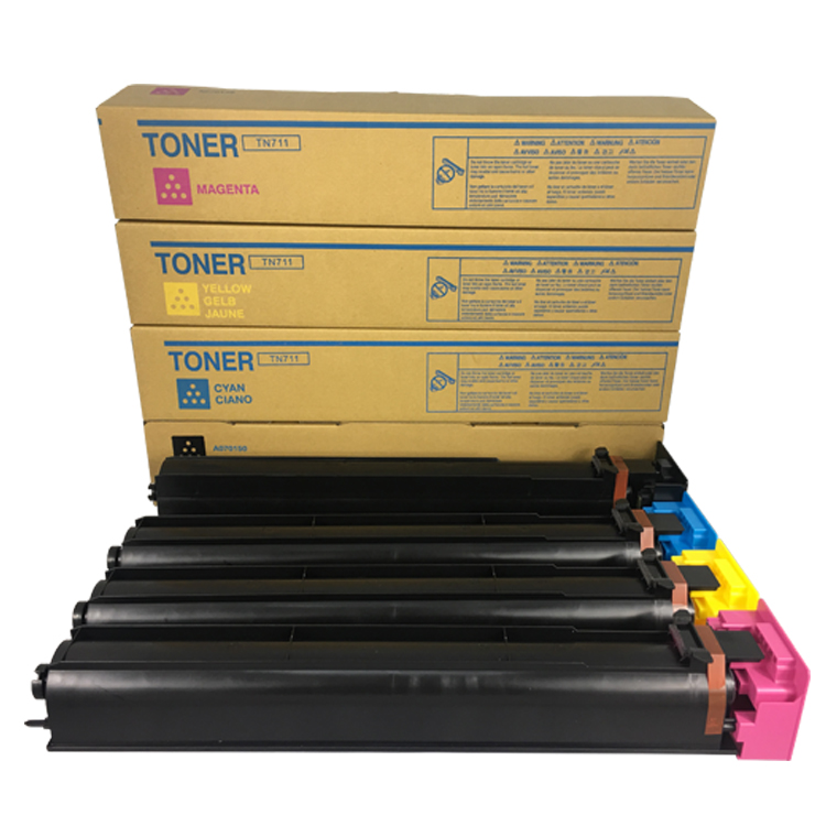 Europe style for 054 Toner Cartridge - TN711 Color Toner Cartridge Compatible for Konica Minolta Bizhub C654 C654e C754 C754e – JCT