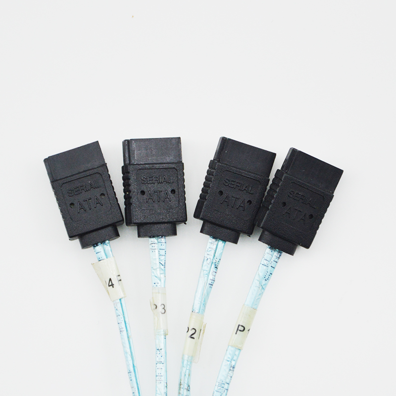 factory customized Usb 3.1 Type A Ports - Mini Sas 36pin  Male To 4 Sata Cable  Mini SAS 36Pin SFF-8087 Male To 4 SATA 7Pin Female Sata Cable – Jingda