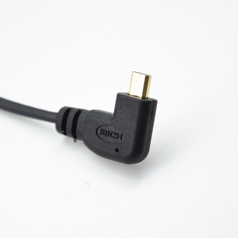 2022 Good Quality Flexible HDMI - HDMI TO Right Angle Micro HDMI cable -A – Jingda