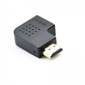 HDMI 90 or 270 Degree side bend L Angle Male to Female Adapter – Jingda