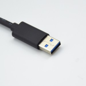 Manufactur standard Spring Wire C Type - 1M usb3.1 GEN2 USB3.0 to Type-c dual-head pd data cable 3A 60W fast charge usb3 data cable – Jingda