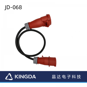 544 European standard waterproof industrial cable 16A three-phase 4-hole IP67ab