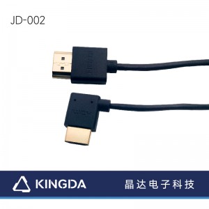HDMI A I kahi kihi ʻākau (L90 Degere)