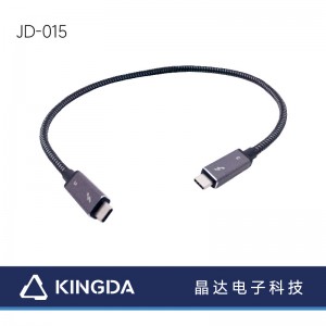 د تندربولټ کیبل 40gbps USB C 4 کیبل ډول-c تندربولټ 3 کیبل 40Gbps