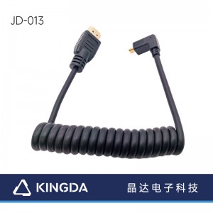 Iribomi Orisun omi ọtun igun MICRO HDMI USB