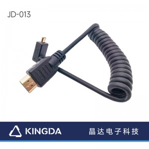 सपर स्प्रिंग काटकोन मायक्रो HDMI केबल