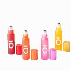 Roller perfume bottle 10ml thick colorful with customized logo