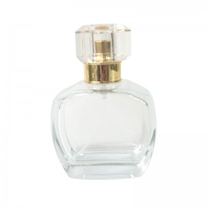 Hot selling simple classic portable small empty transparent glass perfume spray bottle