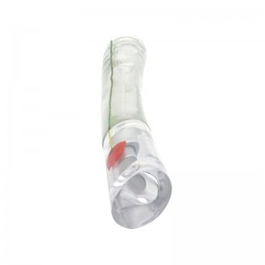 Simple style travel camping portable small thin and long transparent glass perfume bottle with sprayer