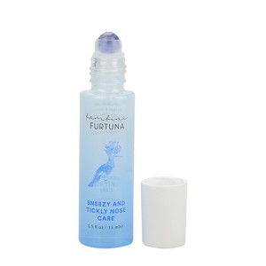Gradient Blue Glass Roller On Bottle for Perfume Package