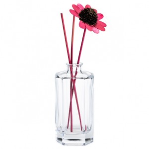 Transparent Fragrance Diffuser Bottle Decoration Glass Vase For Home