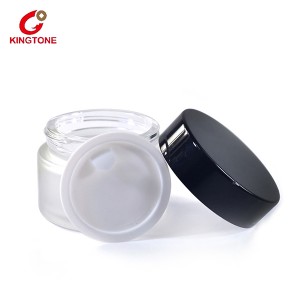 Clear Glass Luxury Cosmetic Cream Jar Suitable for Cosmetic