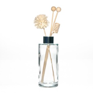 100ml Glass Lotion Bottle Clear Round Reed Diffuser with Stopper