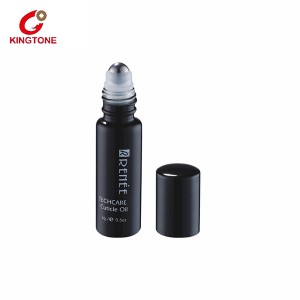Wholesale Luxury Black Glass Roll On Bottle for Essential Oil