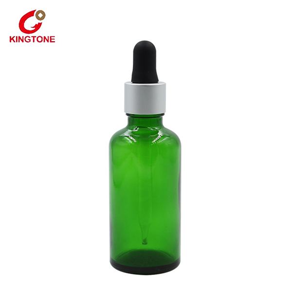 green oil bottle