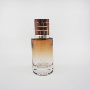 Amber Round  Spray With Sprayer Perfume Glass Bottles