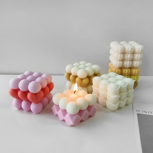 Rose Rubik’s Cube Aromatherapy Candle Silicone Mold diy Love Rubik’s Cube Handmade Soap Grinder