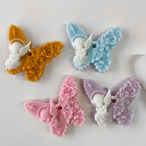 Butterfly Silicone Mould DIY Flower Butterfly Handmade Soap Aroma Candle Drip Making Silicone Moulds