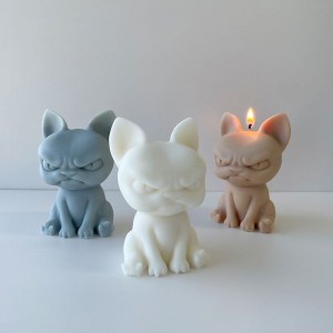 New Angry Puppy Candle Silicone Mold DIY Handmade Drip Animal Angry Puppy Plaster Silicone Molds