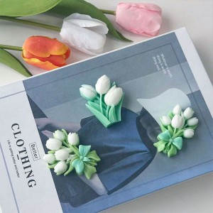 Tulip Flip Flower Baking Mold Silicone Mold DIY Simulation Flower Plaster Silicone Candle Molds