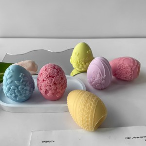 Egg colored eggs aroma candle silicone mold DIY Easter decorations handmade soap chocolate baking silicone molds