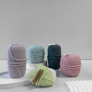 Woolen Pillar Silicone Mold Handmade Aromatherapy Pillar Lovely Ambiance Decorative Candle Molds